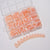 240 Pcs Glitter French white edge manicure short almond nail