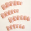 Short solid color nail art