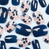 Blue and white porcelain nail patches