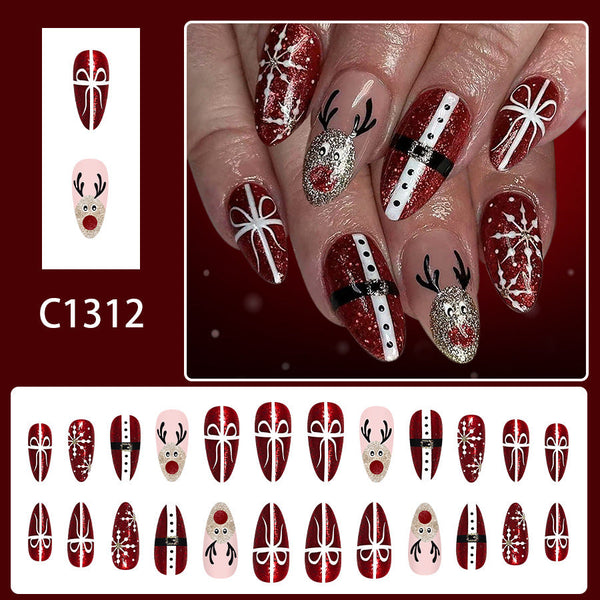 24pcs/Set Press On Nails C1312