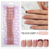 Five-color square patch manicure 150 pieces