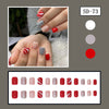 Red and white striped silver glitter white snowflake