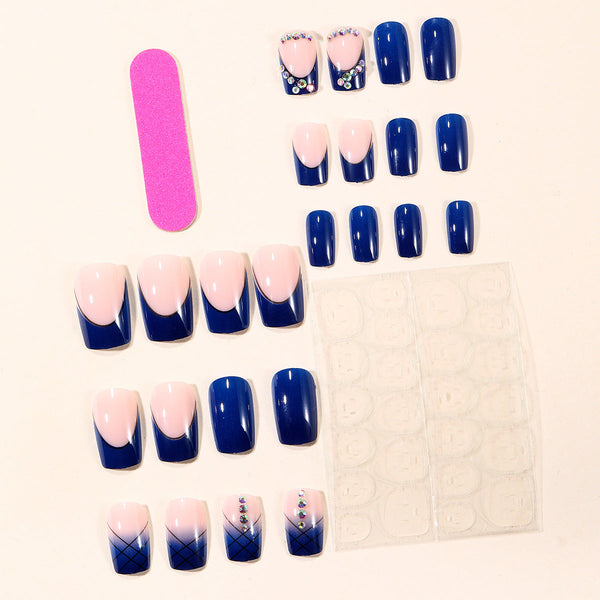 Rhinestone Decorative Removable Fake Nails