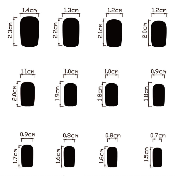 24pcs/Set Press On Nails